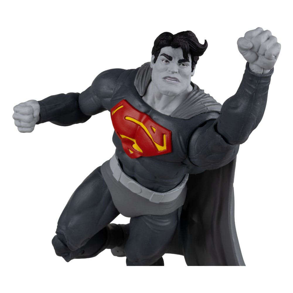 DC Multiverse Action Figure Superman (The Dark Knight Returns) (Black & White Accent Edition) (etichetta dorata) 18 cm