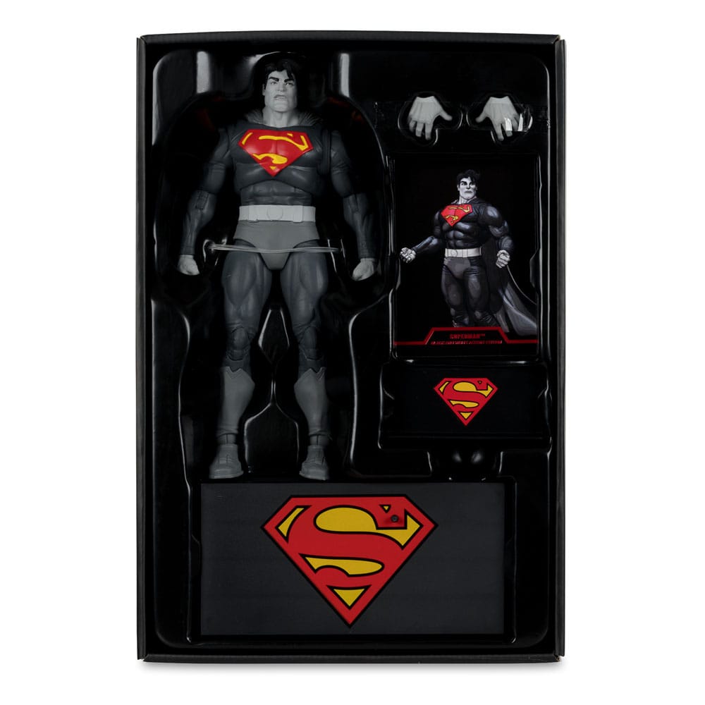 DC Multiverse Action Figure Superman (The Dark Knight Returns) (Black & White Accent Edition) (etichetta dorata) 18 cm