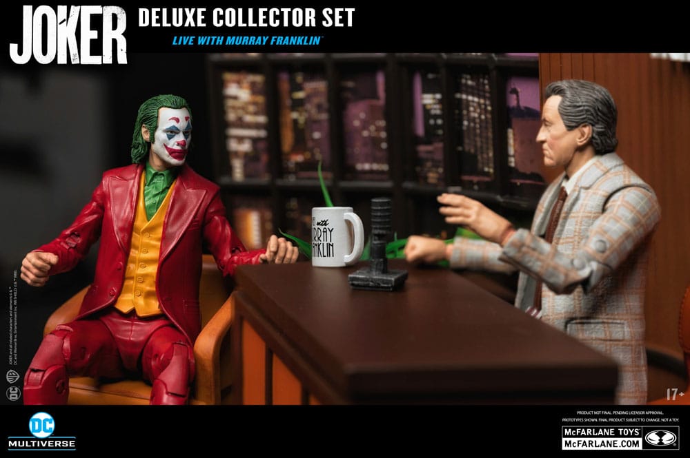 Joker DC Multiverse (Joker Movie) Deluxe Colllector Action Figur The Joker (Live With Murray Franklin) Limited Edition 18 CM