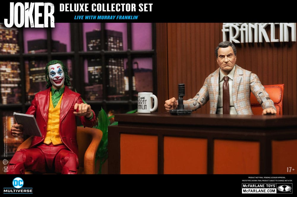 Joker DC Multiverse (Joker Movie) Deluxe Colllector Action Figur The Joker (Live With Murray Franklin) Limited Edition 18 CM