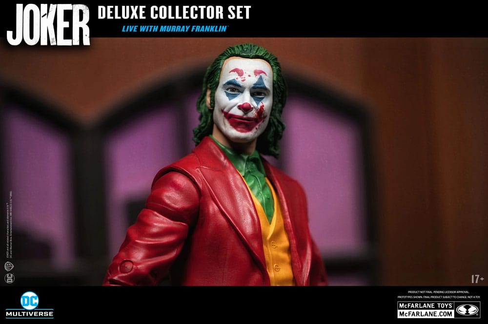 Joker DC Multiverse (Joker Movie) Deluxe Colllector Action Figur The Joker (Live With Murray Franklin) Limited Edition 18 CM