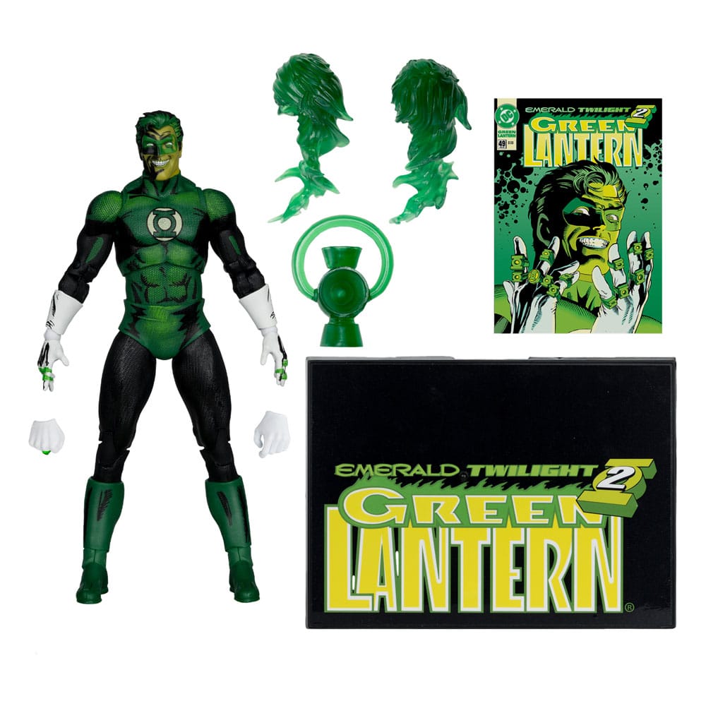 DC Multiverse McFarlane Cover Recreations Action Figur Green Lantern (Emerald Twilight) (Gold Label) 18 cm