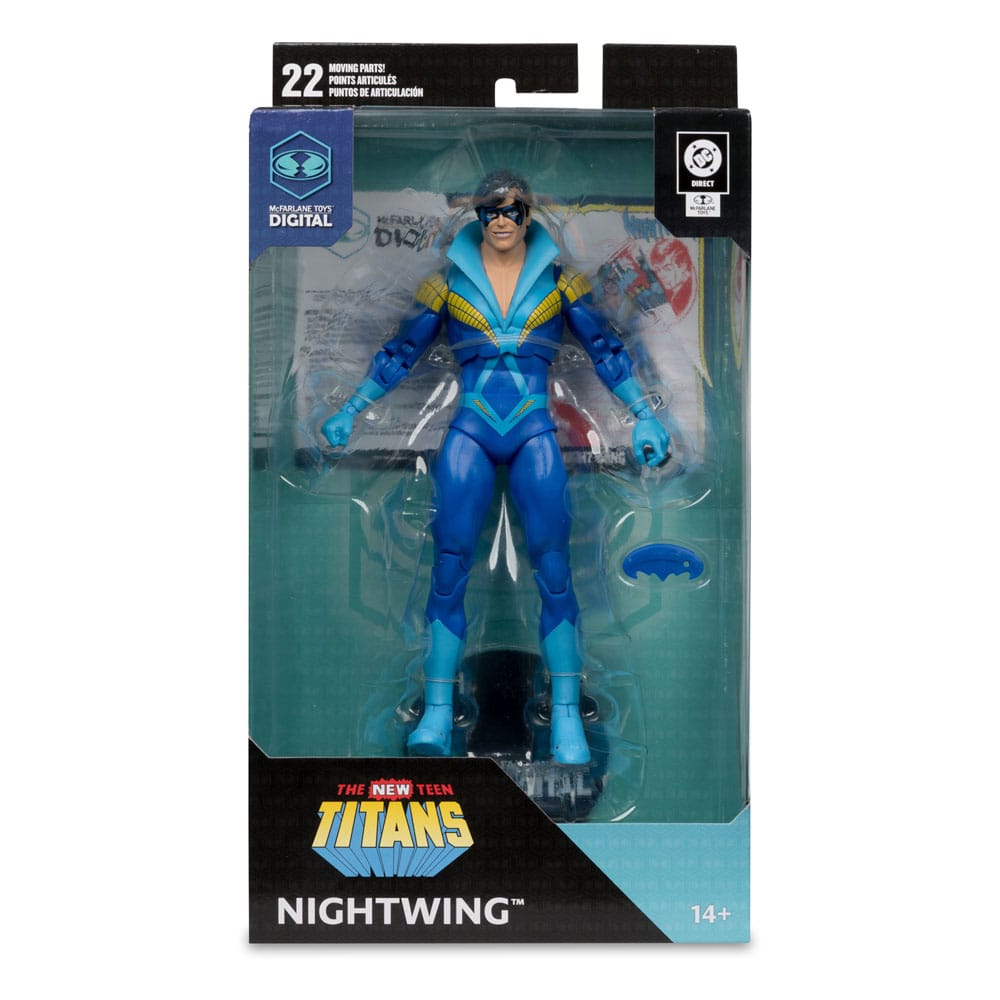 DC Direct McFarlane Toys Digital Action Figur Nightwing (Teen Titans) 18 cm