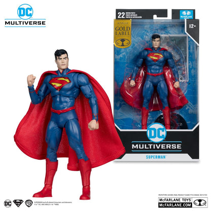 Yeni 52 DC Multiverse Action Figür Süpermen (Altın Etiket) 18 cm