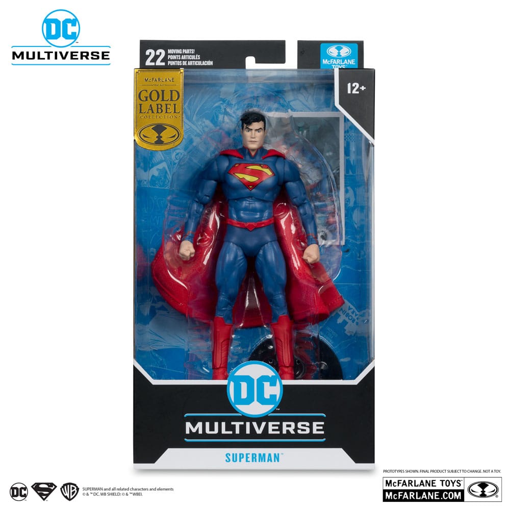 Yeni 52 DC Multiverse Action Figür Süpermen (Altın Etiket) 18 cm