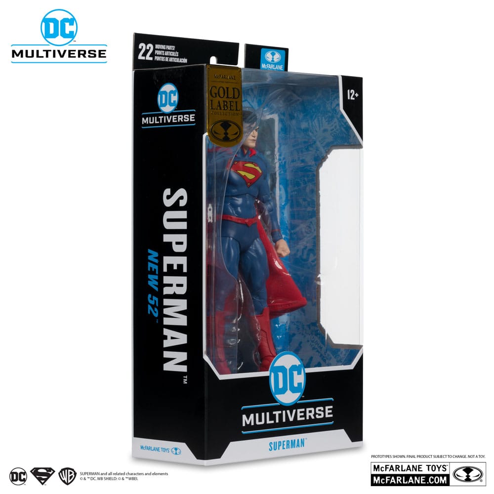 Yeni 52 DC Multiverse Action Figür Süpermen (Altın Etiket) 18 cm