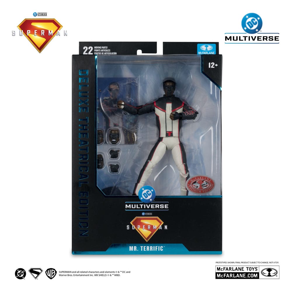 Superman (2025) DC Multiverse Deluxe Edition Theatrical Edition Figure Mr. TRERIFF (Red Platinum Edition) 18 cm
