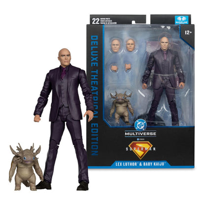 Superman (2025) DC Multiverse Deluxe Action Figure Lex Luthor con Baby Kaiju (Edizione teatrale deluxe) 18 cm