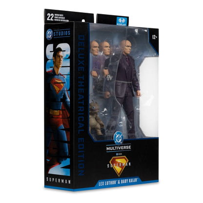 Superman (2025) DC Multiverse Deluxe Action Figure Lex Luthor con Baby Kaiju (Edizione teatrale deluxe) 18 cm