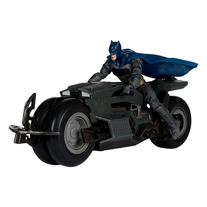 Il Batciclo del veicolo Flash DC Multiverse con Batman