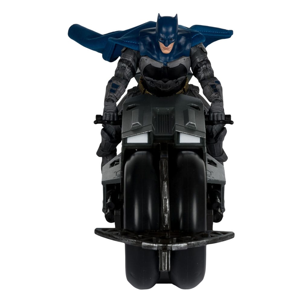 Il Batciclo del veicolo Flash DC Multiverse con Batman
