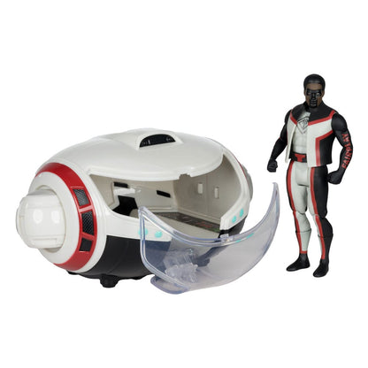 Superman (2025) DC Super Powers Direct Super Powers Figure con veicolo Mr. Terrific & T-Craft