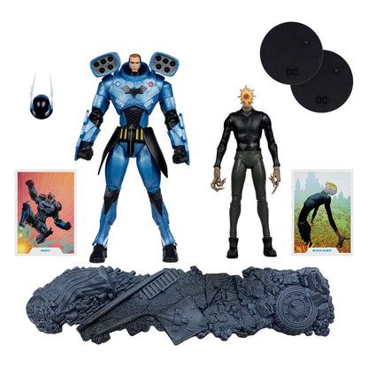 DC Multiverse Actie Figuur 2-Pack Rookie &amp; Mr. Bloom (Batman: Endgame) (Gold Label) (SDCC) 18 cm