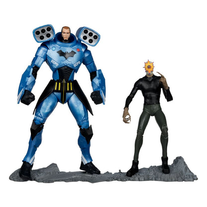 DC Multiverse Actie Figuur 2-Pack Rookie &amp; Mr. Bloom (Batman: Endgame) (Gold Label) (SDCC) 18 cm