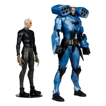 DC Multiverse Actie Figuur 2-Pack Rookie &amp; Mr. Bloom (Batman: Endgame) (Gold Label) (SDCC) 18 cm