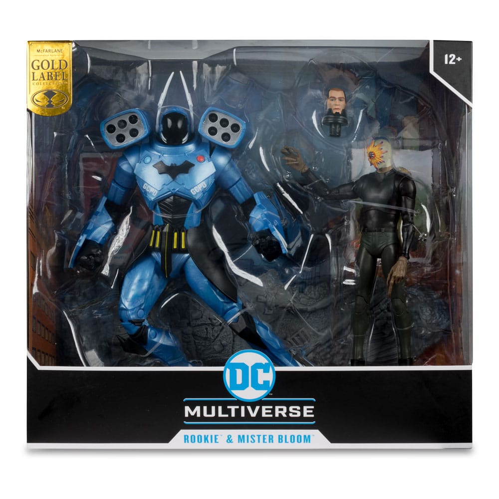 DC Multiverse Actie Figuur 2-Pack Rookie &amp; Mr. Bloom (Batman: Endgame) (Gold Label) (SDCC) 18 cm