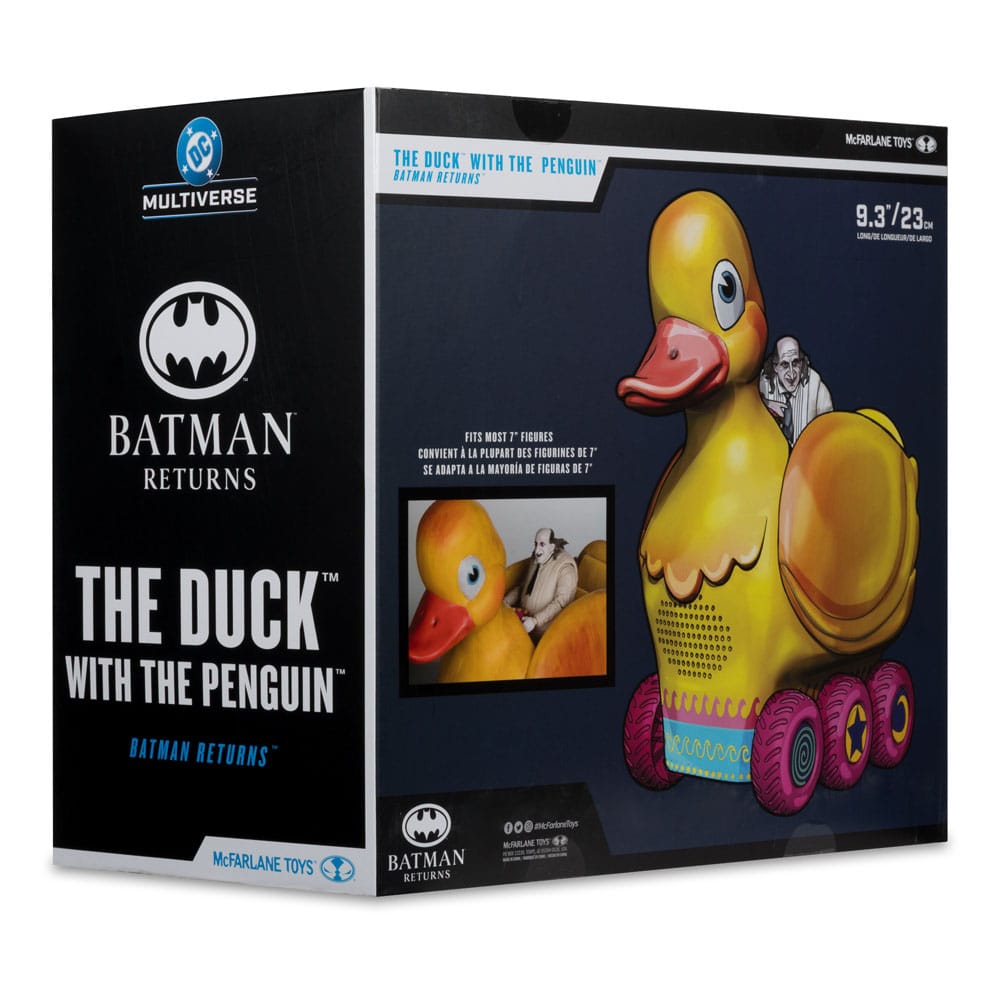 Batman Returns DC Multiverse con Figura de Acción Vehículo El Pato y el Pingüino 24 cm