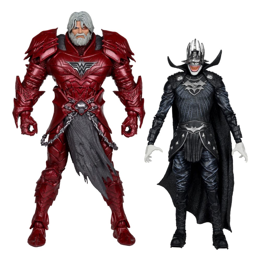 DC Multiverse McFarlane Collector Edition Action Figur 2-Pack #04 Batman who laughs (Knight Armor) & Nådesløs (Dark Multiverse) 18 cm