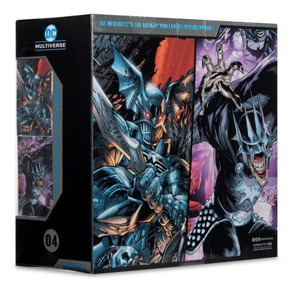 DC Multiverse McFarlane Collector Edition Action Figure 2-Pack #04 Batman che ride (Knight Armor) e Merciless (Dark Multiverse) 18 cm