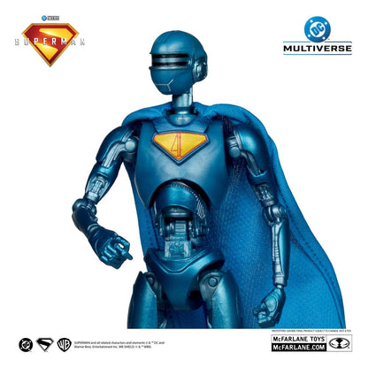 Süpermen (2025) DC Multiverse Deluxe Action Figür Süpermen Robotu (Red Platinum Edition) 18 cm