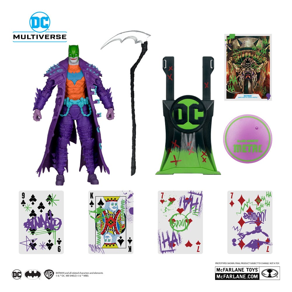 DC Multiverse Action Figure Batman (Nights Dark Nights: Death Metal) Jokerzezed (etichetta d'oro) 18 cm