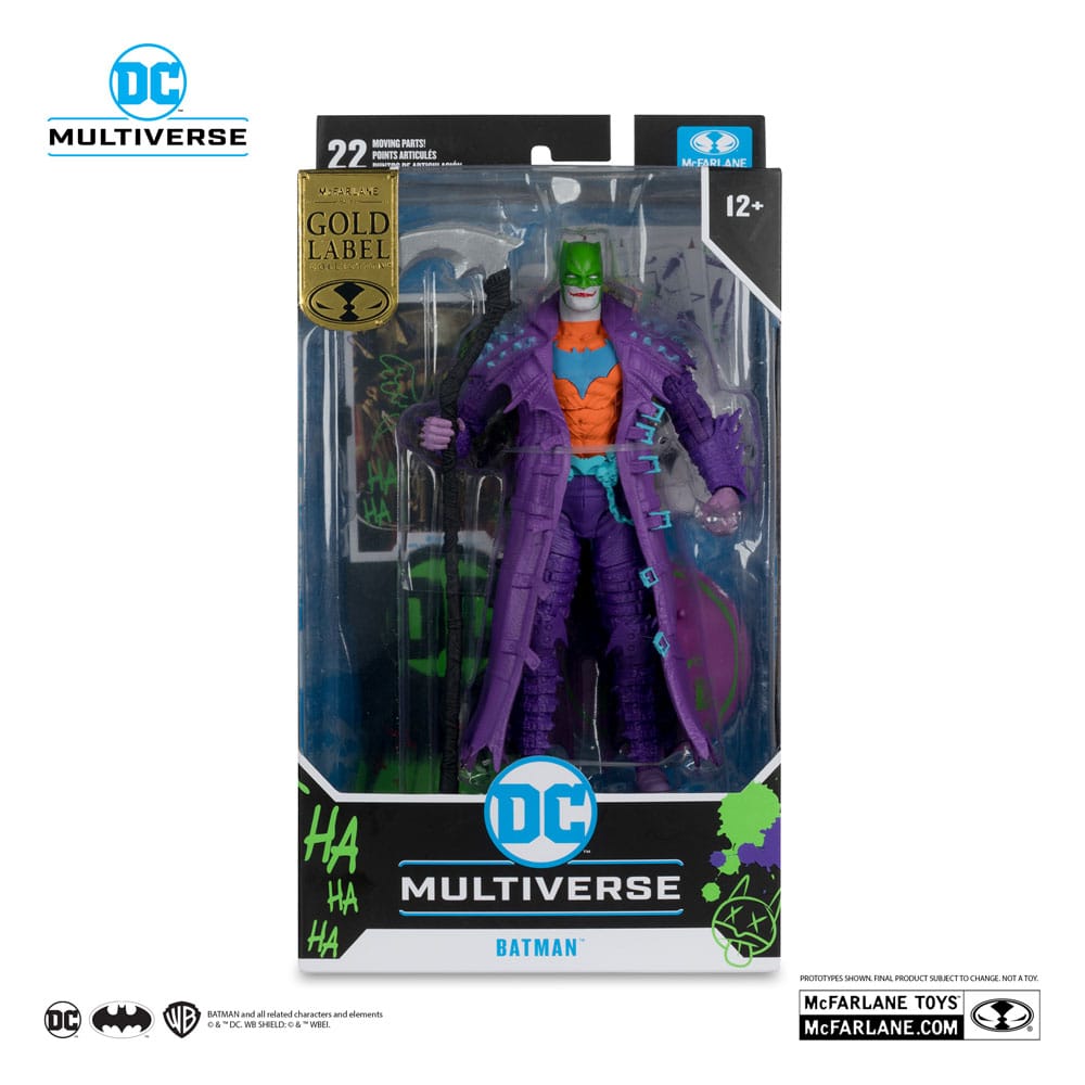 DC Multiverse Action Figure Batman (Nights Dark Nights: Death Metal) Jokerzezed (etichetta d'oro) 18 cm