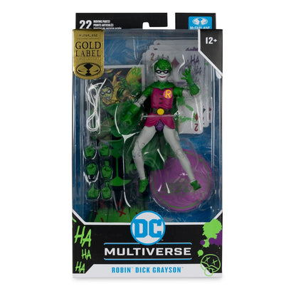 DC Rebirth DC Multiverse actiefiguur Robin (Dick Grayson) (Jokerized) (Gold Label) 18 cm