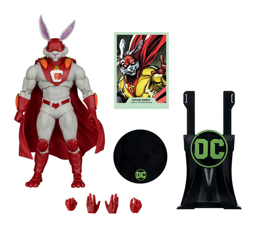 DC Multiverse Action Figure Captain Carrot (Justice League Incarnate) Glow in the Dark Edition (Gold Label) 18 cm