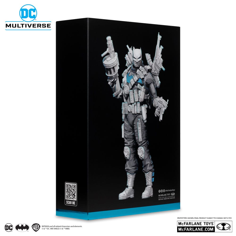 DC Multiverse actie Figuur The Grim Knight (Dark Nights Metal) (Black & White Accent Edition) (Gold Label) 18 cm