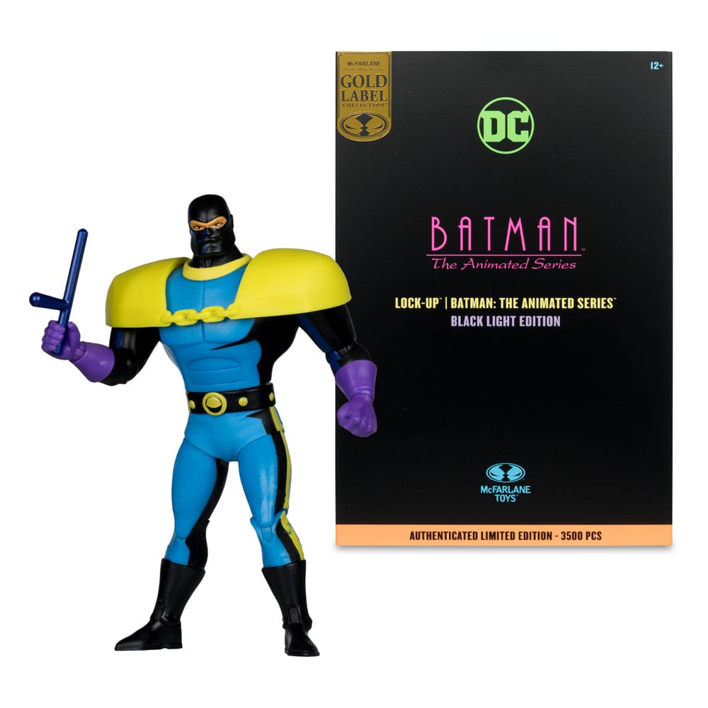 Batman: The Animated Series DC Direct Build-A Action Figures Wave 5 Lock-Up Black Light Edition (Gold Label) 15 cm