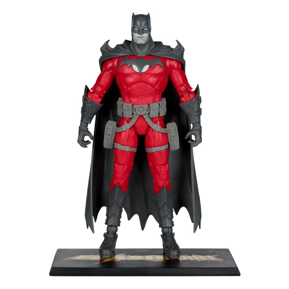 DC Multiverse Action Figure Batman (Flashpoint) (Black & White Accent Edition) (Etichetta Oro) 18 cm