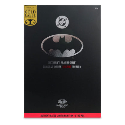Figurine DC Multiverse Batman (Flashpoint) (Black & White Accent Edition) (Gold Label) 18 cm