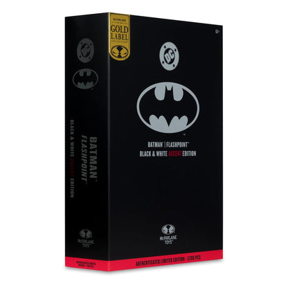 Figurine DC Multiverse Batman (Flashpoint) (Black & White Accent Edition) (Gold Label) 18 cm