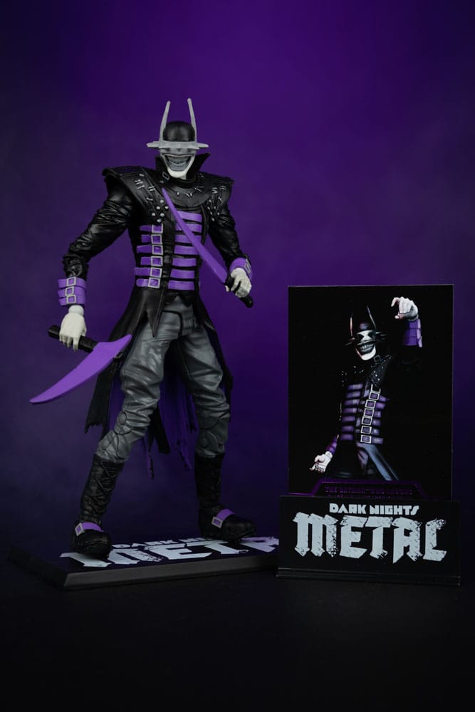 DC Multiverse actiefiguur The Batman Who Laughs (zwart-wit met accent) (gouden label) 18 cm