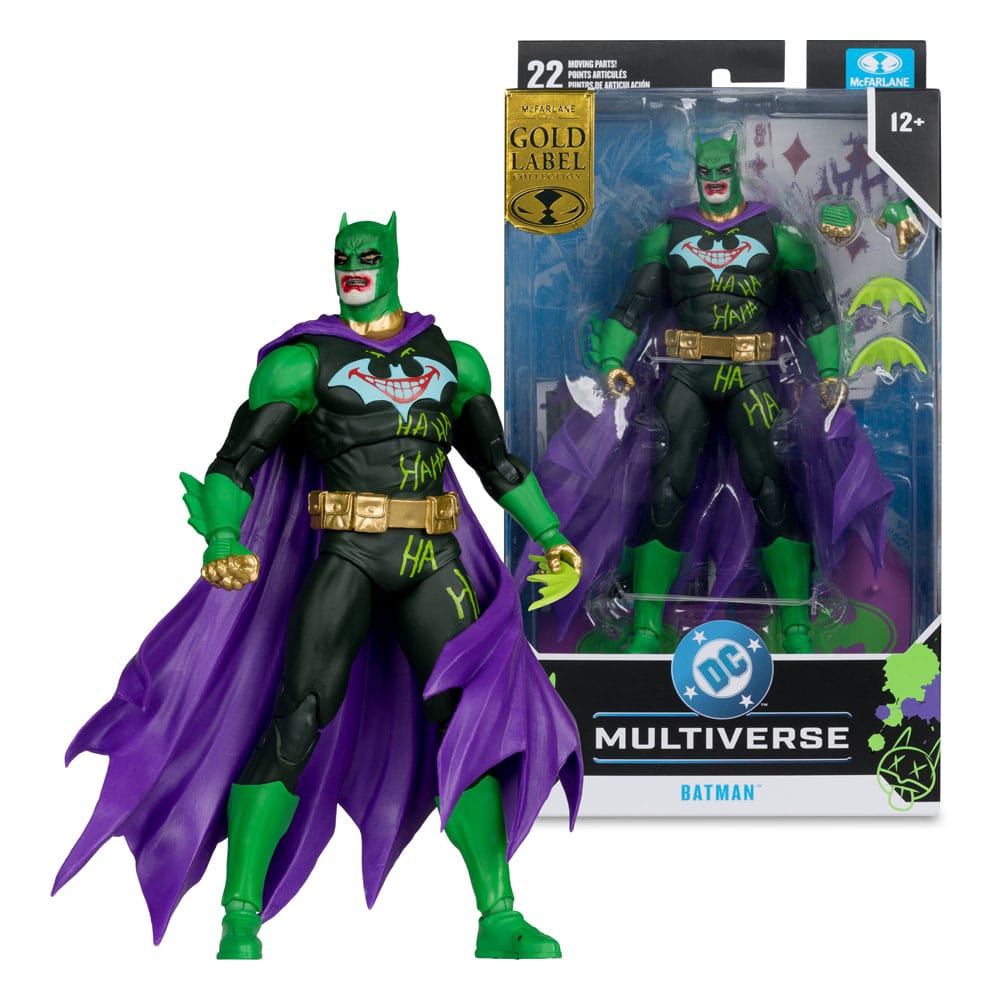 DC Multiverse actiefiguur Batman (Joker War) (Jokerized) (gouden label) 18 cm