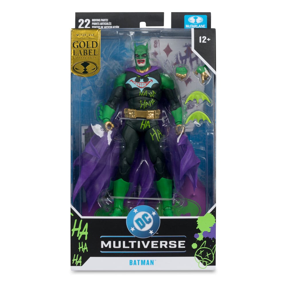 DC Multiverse Action Figure Batman (Joker War) (Jokerizzato) (Etichetta Oro) 18 cm