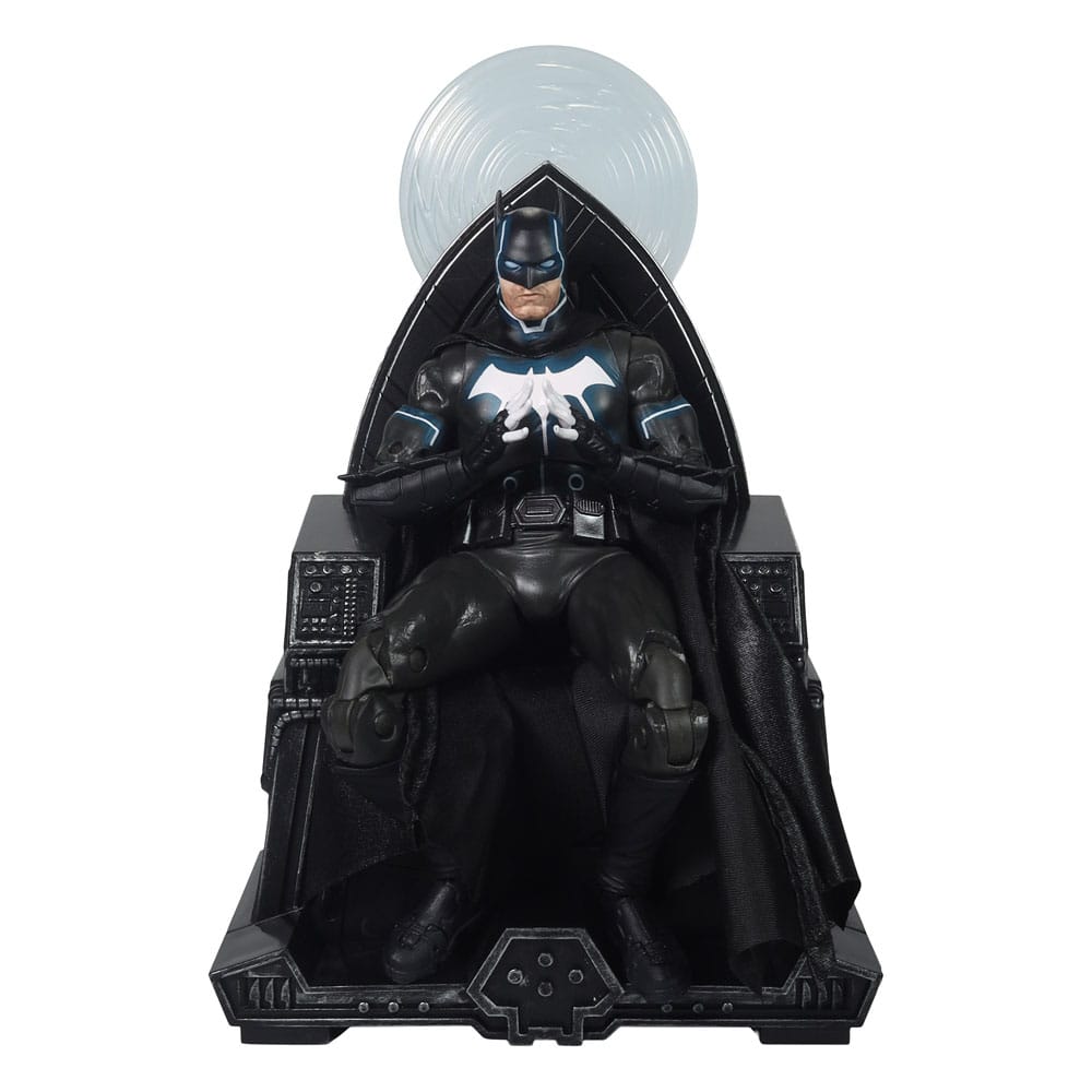 Figura de acción DC Multiverse McFarlane Collector Edition #47 Silla Batman y Mobius (Darkseid War) 18 cm