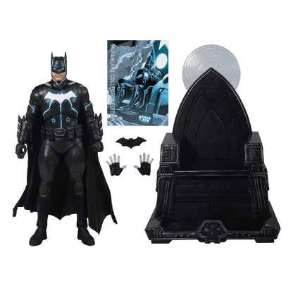 Figura de acción DC Multiverse McFarlane Collector Edition #47 Silla Batman y Mobius (Darkseid War) 18 cm