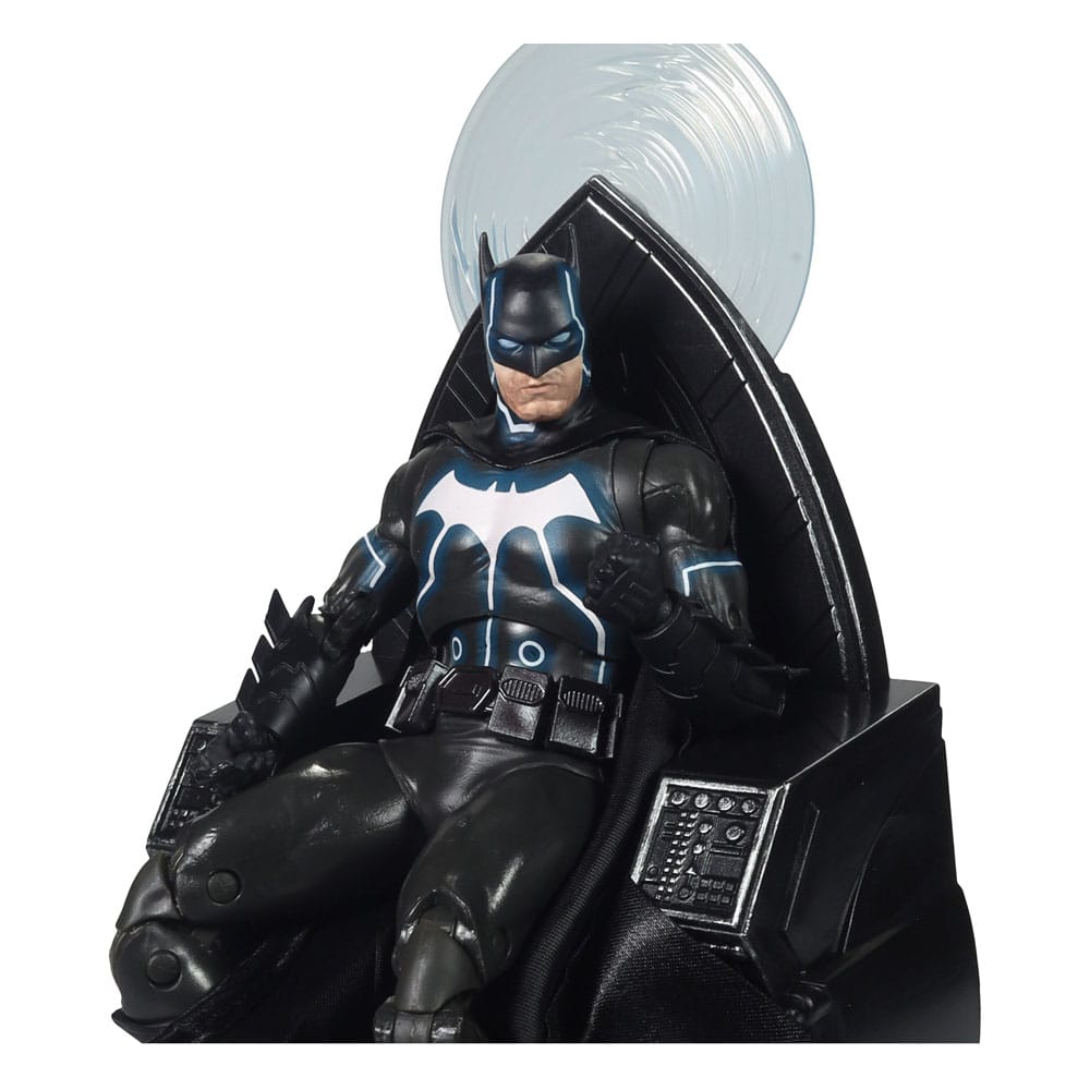 Figura de acción DC Multiverse McFarlane Collector Edition #47 Silla Batman y Mobius (Darkseid War) 18 cm