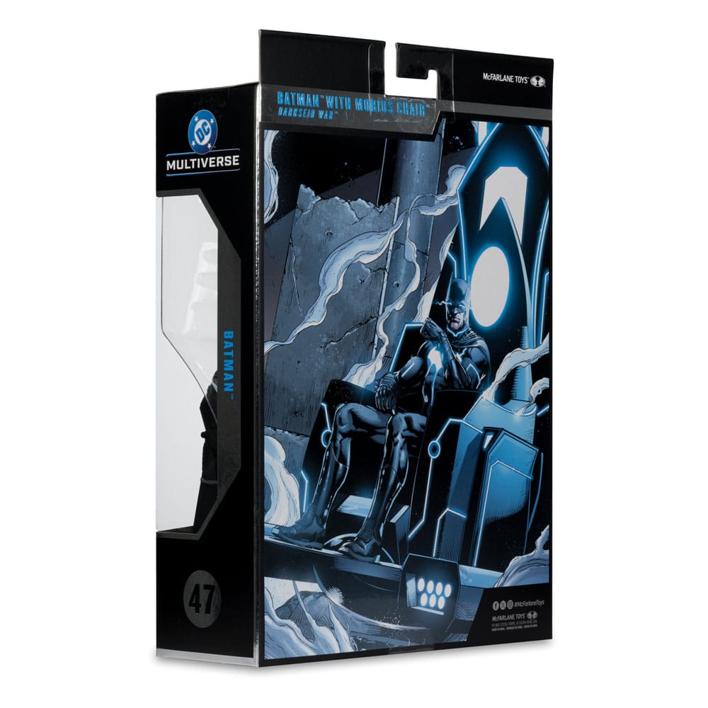 Figura de acción DC Multiverse McFarlane Collector Edition #47 Silla Batman y Mobius (Darkseid War) 18 cm