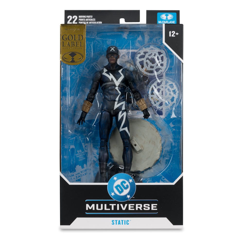 DC Multiverse-actiefiguur Statische schok (proef door vuur) (gouden label) 18 cm