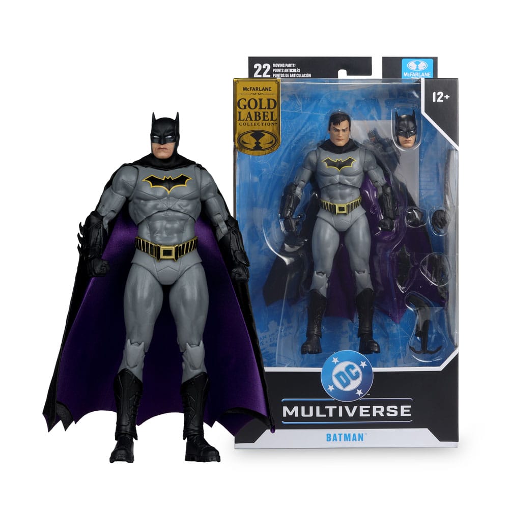 DC Rebirth DC Multiverse Aksiyon Figürü Batman (Altın Etiket) 18 cm