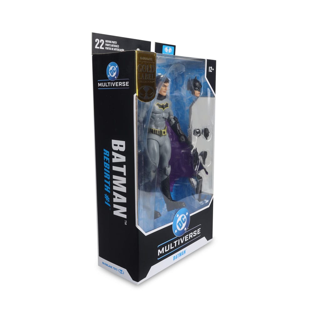 DC Rebirth DC Multiverse Aksiyon Figürü Batman (Altın Etiket) 18 cm