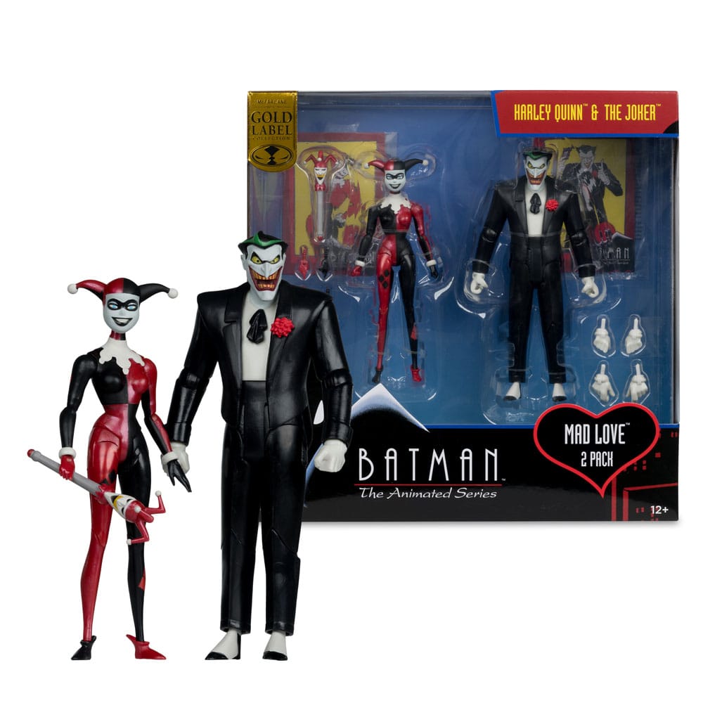 Batman: The Animated Series DC Direct Action Figurer Harley Quinn & The Joker (Mad Love) (Gold Label) 18 cm