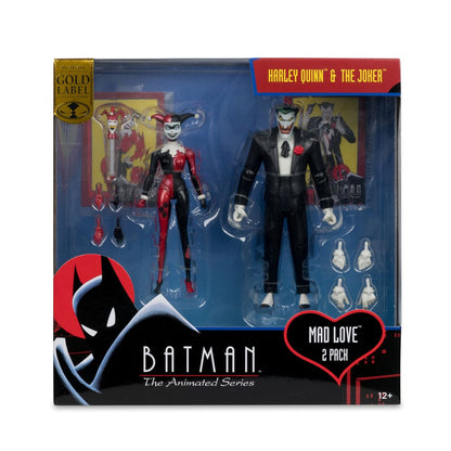 Batman: The Animated Series DC Direct Action Figurer Harley Quinn & The Joker (Mad Love) (Gold Label) 18 cm