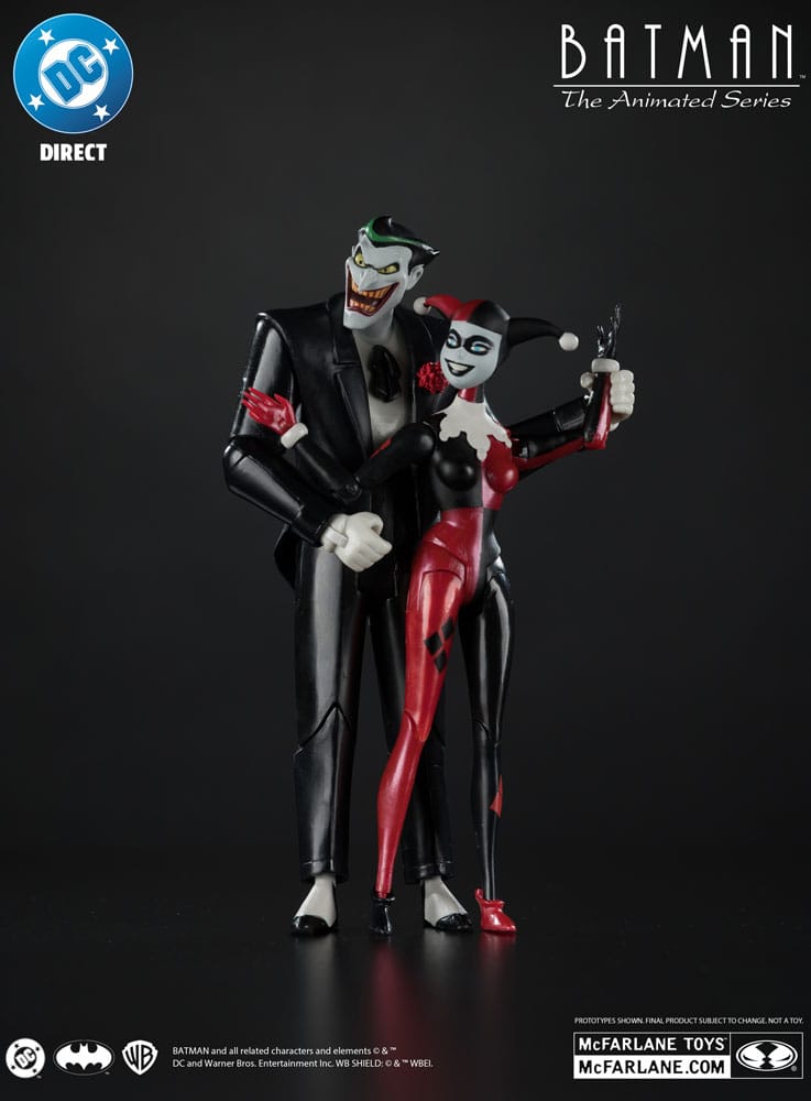 Batman: The Animated Series DC Direct Action Figurer Harley Quinn & The Joker (Mad Love) (Gold Label) 18 cm