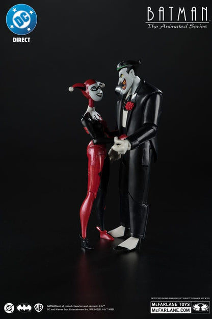 Batman: The Animated Series DC Direct Action Figures Harley Quinn & The Joker (Mad Love) (Gold Label) 18 cm