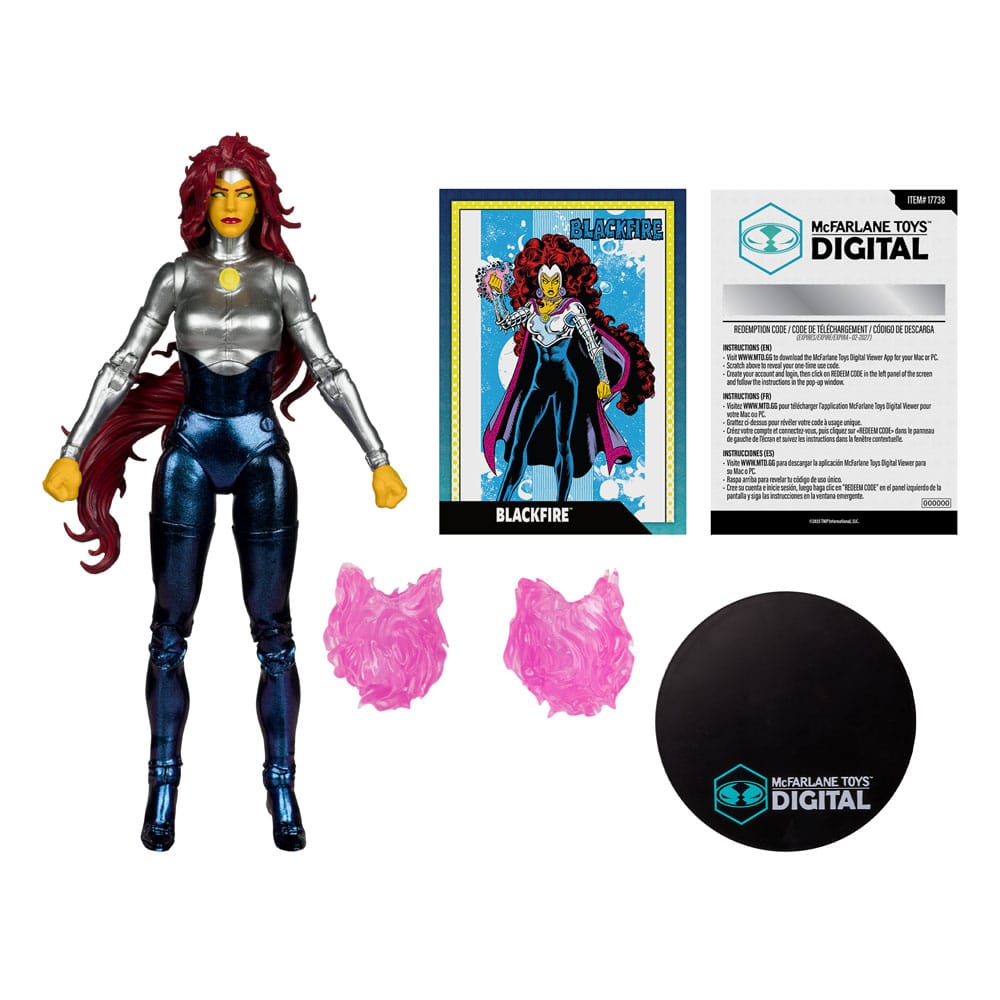 DC Direct McFarlane Toys Digital Action Figur Blackfire (The New Teen Titans) 18 cm