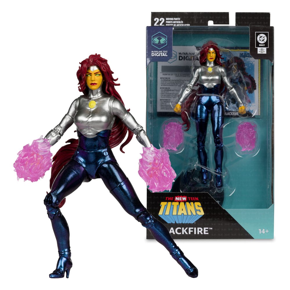 DC Direct McFarlane Toys Digital Action Figur Blackfire (The New Teen Titans) 18 cm