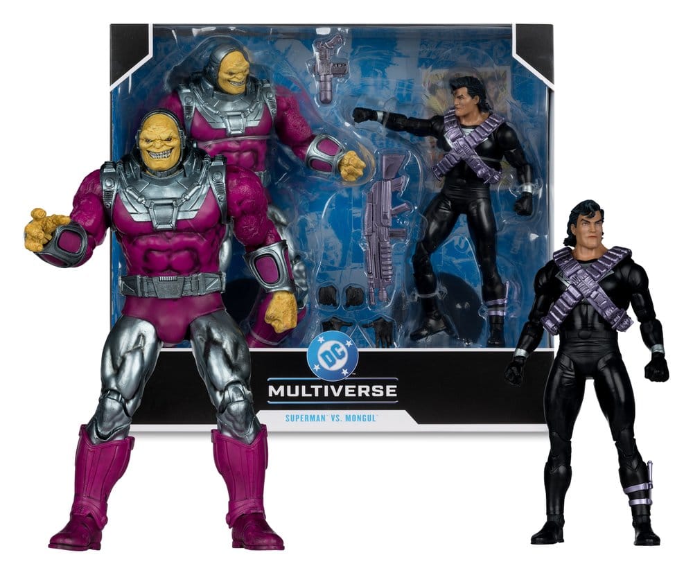 DC Multiverse Megafig Action Figur 2-Pack Mongul vs Superman (Return of Superman) 25 cm
